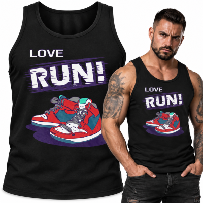 TANK TOP  ŚMIESZNY LOVE RUN